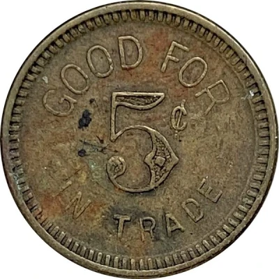 5 Cents - M.J.K. (Tyler, Minnesota) ND back