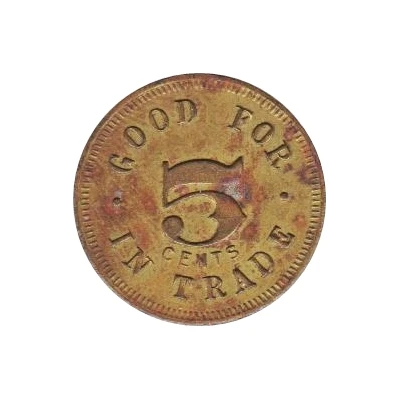 5 Cents - M.L. Delaney (David City, Nebraska) ND back