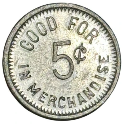 5 Cents - Madera Trading Co. (Madera, Pennsylvania) ND back