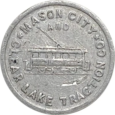 5 Cents - Mason City and Clear Lake Traction Co. (Mason City, Iowa) ND front