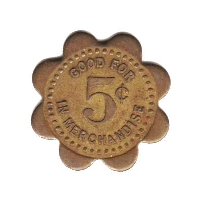 5 Cents - Matt. Friend and Company (Lawrence, Nebraska) ND back