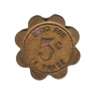 5 Cents - Micek Bar (Duncan, Nebraska) ND back