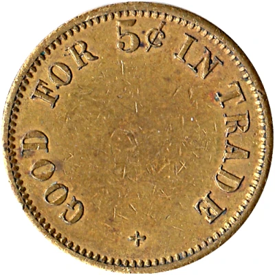5 Cents - Mills Novelty (San Francisco) ND back