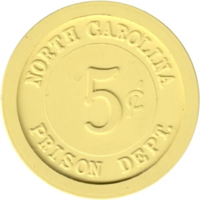 5 Cents - North Carolina Prison Dept. ND front