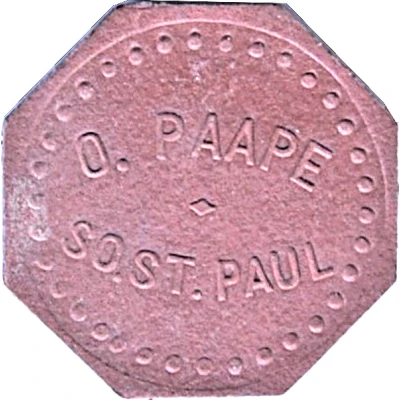 5 Cents - O. Paape (South Saint Paul, Minnesota) ND front