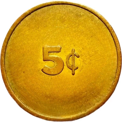 5 Cents - Officer Club 366 Combat S Grp (Phan Rang Air Base, Vietnam) ND back