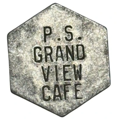 5 Cents - P. S. Grand View Cafe (South Newport, Kentucky) ND front