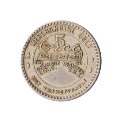 5 Cents - Phenix Mills Store (Kings Mountain, North Carolina) ND back
