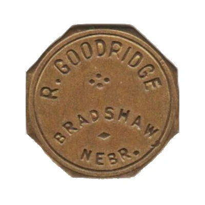 5 Cents - R. Goodridge (Bradshaw, Nebraska) ND front