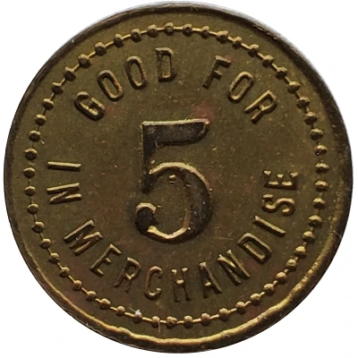5 Cents - R.W. Atcher (Boston, Kentucky) ND back