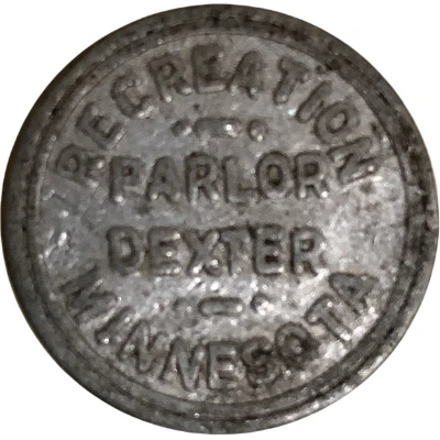 5 Cents - Recreation Parlor (Dexter, Minnesota) ND front