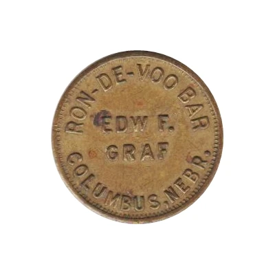 5 Cents - Ron-De-Voo Bar (Columbus, Nebraska) ND front