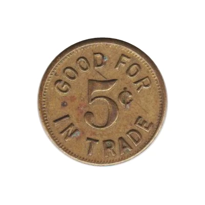 5 Cents - Ron-De-Voo Bar (Columbus, Nebraska) ND back