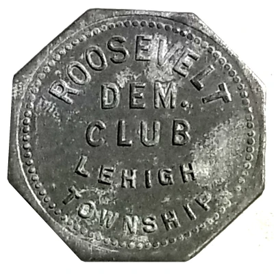 5 Cents - Roosevelt Dem. Club ND front