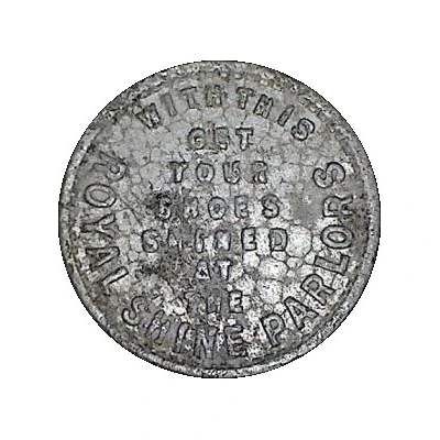 5 Cents - Royal Shine Parlor ND front