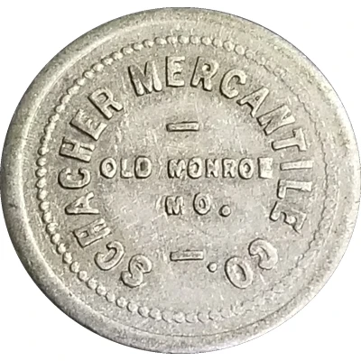 5 Cents - Schacher Mercantile Co. ND front