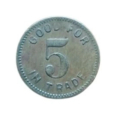 5 Cents - Silver Cup Detroit, Michigan ND back