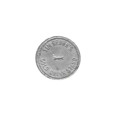 5 Cents - Sim Brown's Cold Drink Stand ND front
