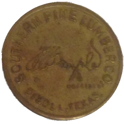 5 Cents - Southern Pine Lumber Company (Diboll, Texas) ND front