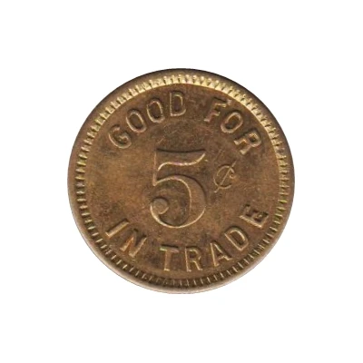 5 Cents - Teller's (Columbus, Nebraska) ND back