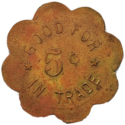 5 Cents - The Duluth Mercantile Co. (Duluth, Kansas) ND back