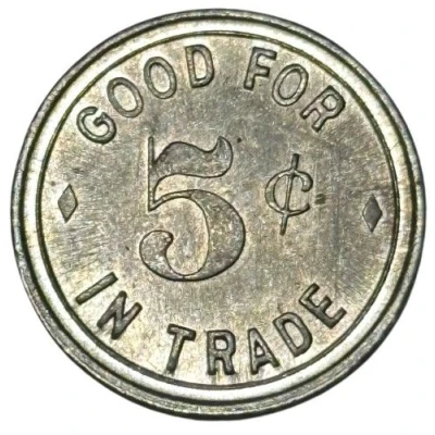 5 Cents - The Log Cabin (Vancouver, Washington) ND back