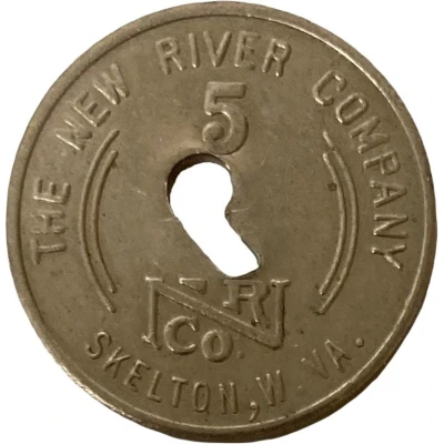 5 Cents - The New River Company (Skelton, West Virginia) ND front