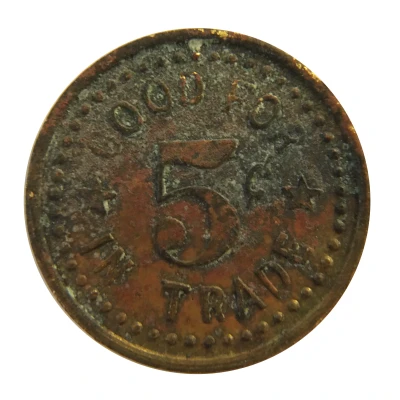 5 Cents - The Pastime (Sunnyside, Washington) ND back