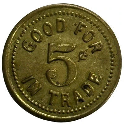 5 Cents - The Pipe Shop (Kenosha, Wisconsin) ND back