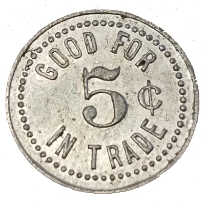 5 Cents - W.A. Markley (Batavia, Arkansas) ND back