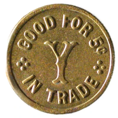5 Cents - W.J. Young and Co (San Francisco, California) ND back
