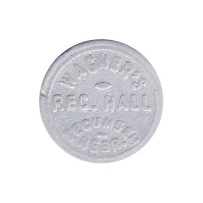 5 Cents - Wagner's Recreation Hall (Tecumseh, Nebraska) ND front