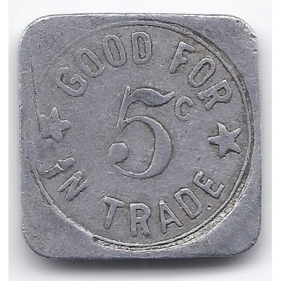 5 Cents - Wakeman's Place (Cook, Nebraska) ND back