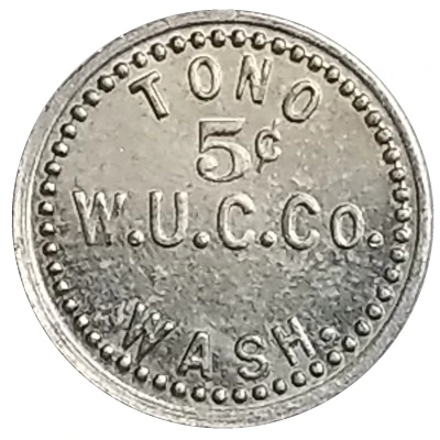 5 Cents - Washington Union Coal Company (Tono, Washington) ND front