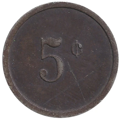 5 Cents - Westport Junior High School (Kansas City, Missouri) ND back