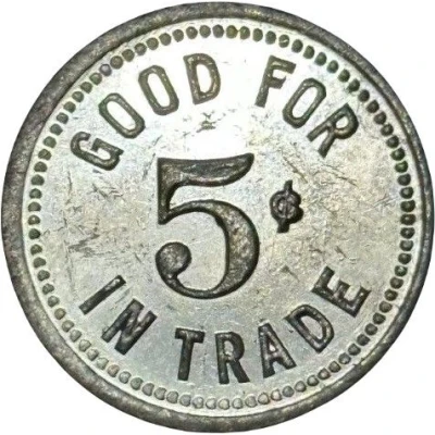 5 Cents - Whiteman AFB NCO Club (Whiteman AFB, Missouri) ND back