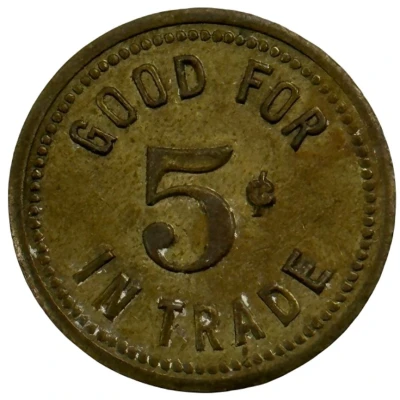 5 Cents - Whiteman AFB NCO Club (Whiteman, Missouri) ND back