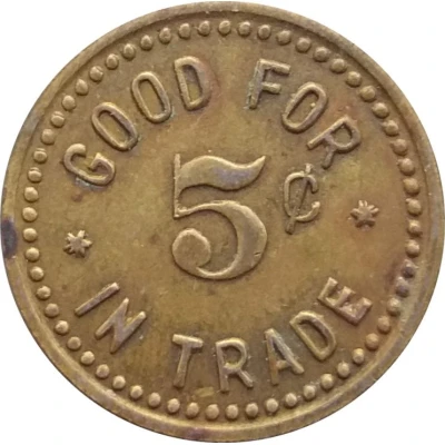 5 Cents - Wignall's Cash Store Virginia, Nebraska ND back