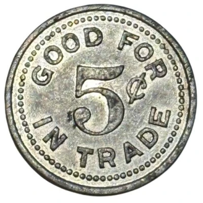 5 Cents - Wilson's Restaurant (Cutler, Indiana) ND back