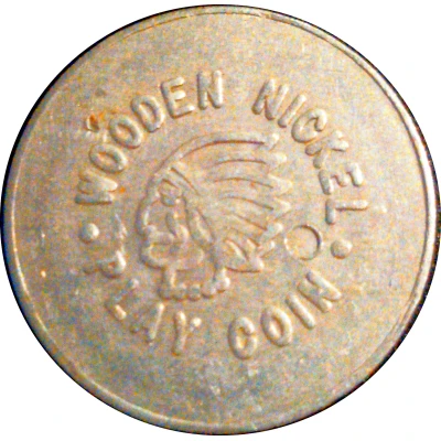 5 Cents - Wooden Nickel Play Coin ND front