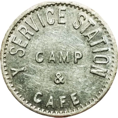 5 Cents - Y Service Station (Clinton, Oklahoma) ND front