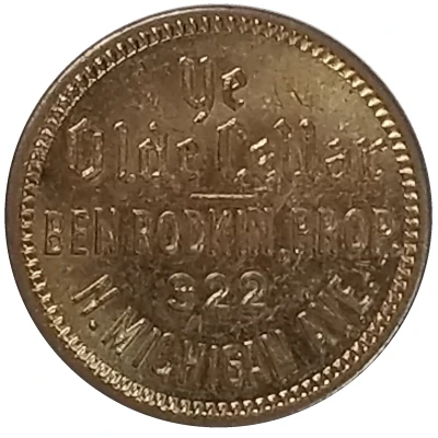 5 Cents - Ye Olde Cellar (Chicago, Illinois) ND front