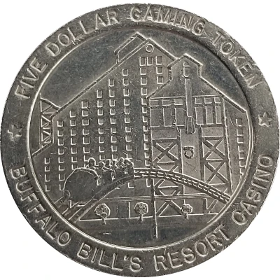 5 Dollar Gaming Token - Buffalo Bill's Resort Casino (Jean, Nevada) ND front