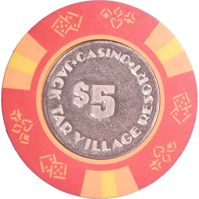 5 Dollar Gaming Token Jack Tar (Puerto Plata) ND front