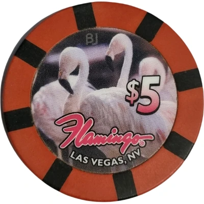 5 Dollars - Flamingo (Las Vegas, Nevada) ND back