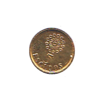 5 Escudos Miniature coin back