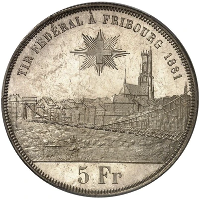 5 Francs Fribourg Shooting Festival front