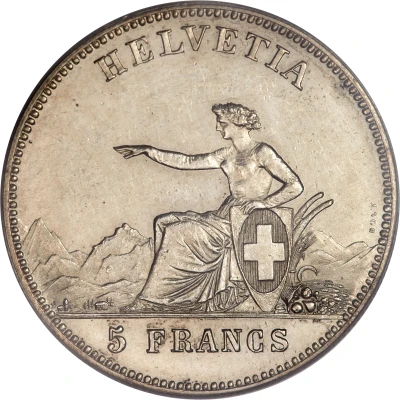 5 Francs Neuchâtel Shooting Festival back