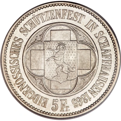 5 Francs Schaffhausen Shooting Festival front