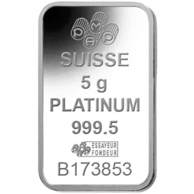 5 Gram Platinum (PAMP - Lady Fortuna) ND front